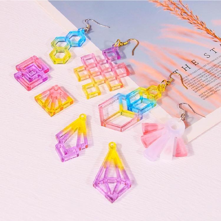 Серьга Подвеска Силиконовая Форма Сердце DIY Форма для Эпоксидной Смолы Инструменты для Изготовления Украшений