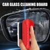 Car Front Windshield Glass Oil Film Remover Easy To Use Compact Portable And-Fog Automobile Glass Cleaning Glass Brush