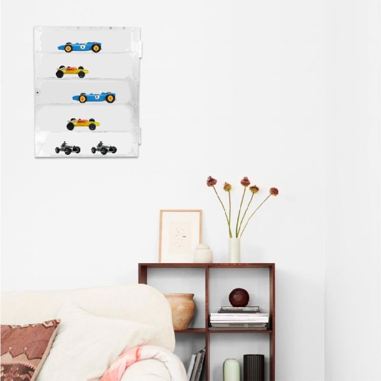 Прозрачный органайзер-кейс для демонстрации игрушек Пылезащитный чехол Декоративная коробка для хранения Идеально подходит для дома и офиса