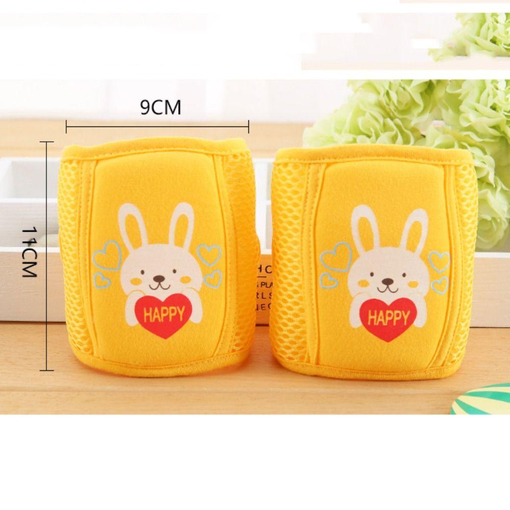 Cotton Polyester Baby Cartoon Knee Pads Reticular Infant Kneepad Crawling Toddler Protector