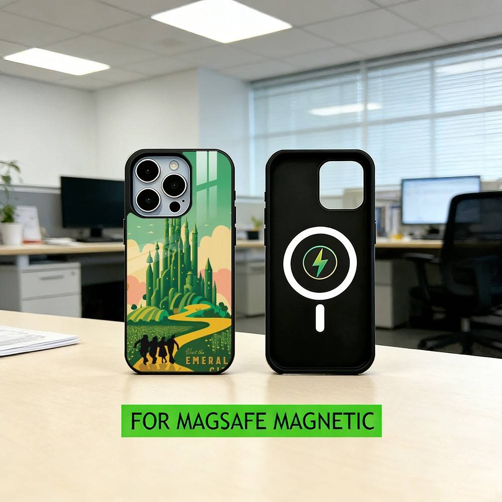 Чехол для телефона с фильмом «Волшебник страны Оз» для iPhone 17, 16, 15, 14, 13, 12, 11 Plus, Pro, магнитный для Magsafe, беспроводной зарядки