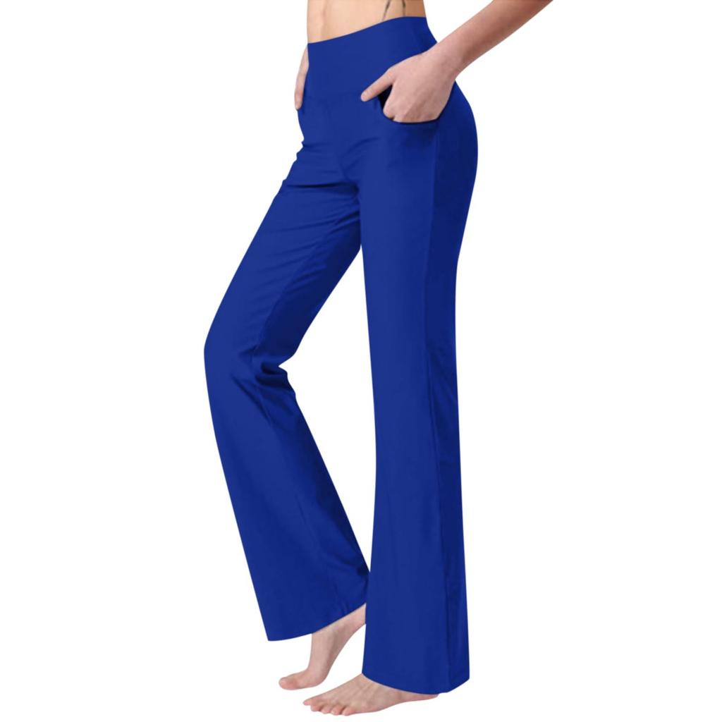 Women's Wide Leg Yoga Pants High Waist Comfortable Dance Sports Pants Wide Slastic Pocket
