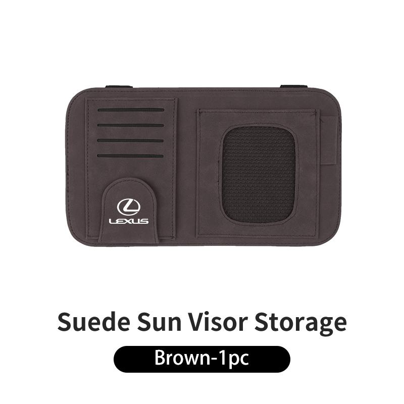 CKU5 Car Visor Storage Bag Sunglasses Clip Card Holder Organizer Accessories For Lexus CT ES GS NX IS250 CT200h IS300h ES300h RX400h