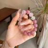 Purple Pink Amethyst Crystal Beaded Bracelet Women Men Boho Chic Minimalist Stylish Wrist Accessory 2025