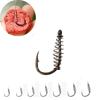 50PCS/lot Fishing Spring Swivel Hook Barbed Carp Hook  Fly Fishing Hook Fishing Accessories Tackle