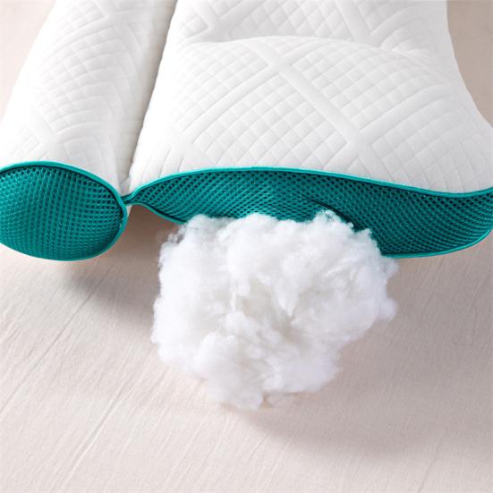 Ergonomic Neck Support Pillow Cervical Protection Memory Foam Pillows for Side Back & Stomach Sleepers Breathable Neck Rest Cushion for Bedroom Hotel