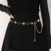 Cross-Border Metal Thorn Barbs Waist Chain: Punk Hip Hop Retro Exaggerated Women's Body Ring Chain