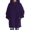 Oversize Women Sweatshirts Hoodies Winter Zipper Long Pocket Jackets Coat Hoody Ladies Hooded Streetwear Harajuku Fleece Outwear