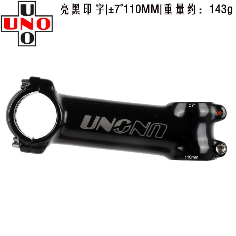 UNO Forged Aluminum Bike Stem 7/17 Rise Angle Gloss Black 60-130mm Length Bicycle Handlebar