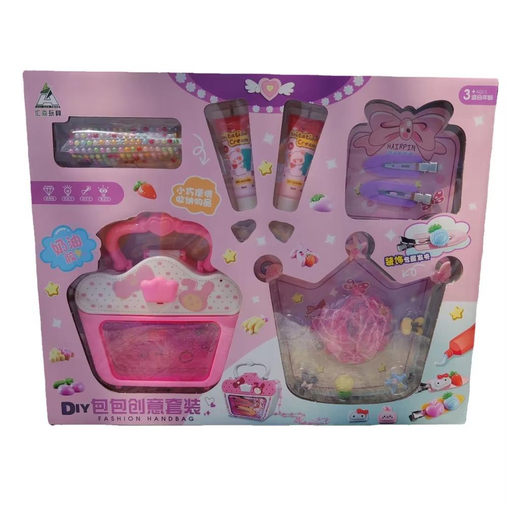 Сумка ручной работы 1 шт. Набор кремового клея для детей, самодельные декоративные игрушки для девочек, подарки за баллы