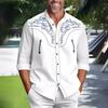 Men's Button Front Henley Shirt