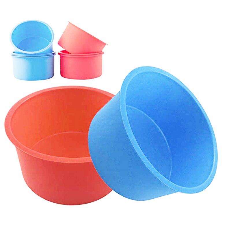 2 шт. 4 дюйма круглая силиконовая форма для торта, высокое качество, кухонный мусс, шоколадное печенье, ручная работа, сделай сам, пищевая силиконовая форма для выпечки