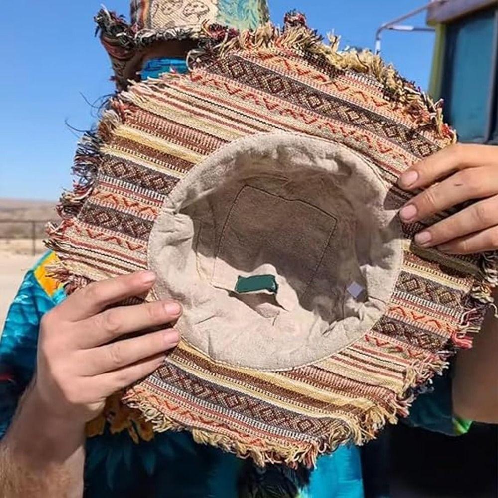 Шляпы-федоры в стиле пэчворк со скрытым карманом-грибом в стиле хиппи, креативные шляпы с карманами