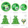 3 Tier Football Sports Soccer Party Cake Display Stand Kid Birthday Dessert Cupcake Rack Stand Baby Shower Party Cake Tray Decor
