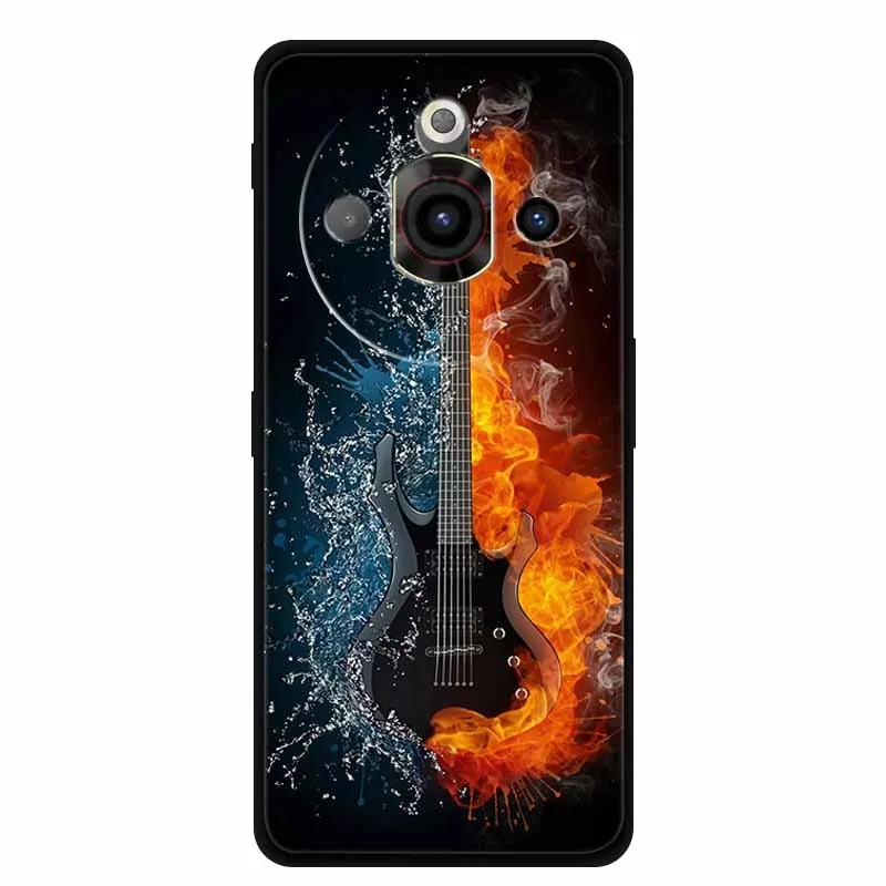 Чехол для ZTE Nubia Focus Pro 5G Мягкий бампер для Nubia Focus Pro Черные силиконовые чехлы для телефона Nubia Focus Pro 5G Защитный чехол