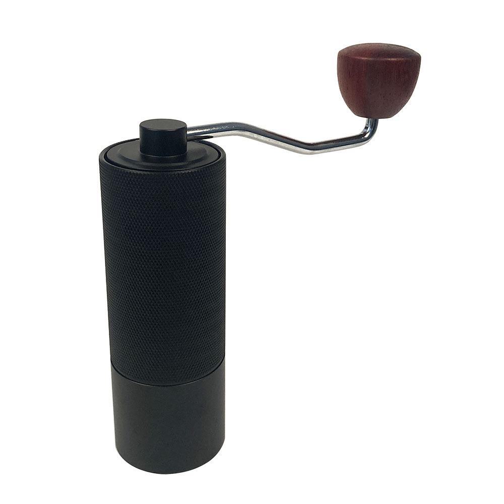 CNC Hand-Crank Coffee Grinder with Aluminum Shell and 420 Stainless Steel Conical Blade