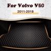 Car Trunk Mat for Volvo V60 2011 2012 2013 2014 2015 2016 2017 2018 Cargo Liner Carpet Interior Parts Accessories