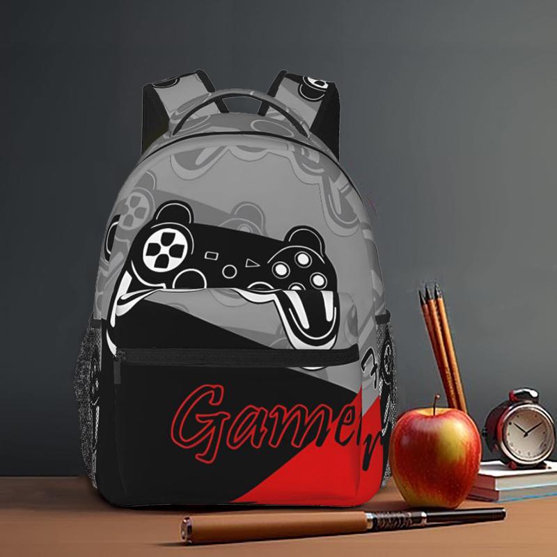 Firefighter Three Piece Rucksacks Set for Boys Plus Girls Best Gifts 2D Flat Animated School Knapsack for Children