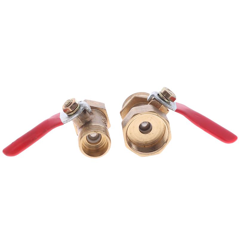1 шт., новейший шарнир клапана с внутренней/наружной резьбой 1/8 дюйма, 1/4 дюйма, 3/8 дюйма, 1/2 дюйма, универсальный латунный маленький шаровой кран
