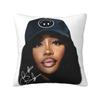 SZA Rapper Singer Square Pillow Case Cushions for Sofa s Music Vintage Pillowcover Home Decor