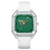 TIMEARTX Men's Quartz Square Sports Watch - Luminous Dial, Waterproof, Silicone Strap