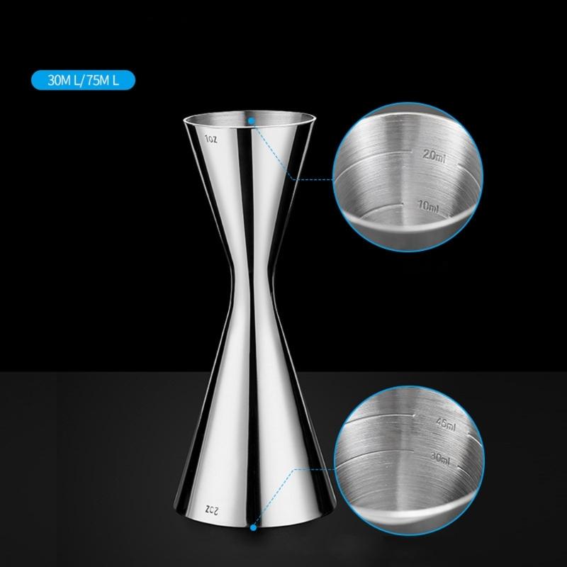 Measuring Cups Cocktail Jigger Cocktail Shaker Stainless Steel Liquid Mini Espresso Shot Glass Kitchen Bar Accessories