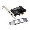 Сетевая карта PCIe с портом Gigabit, адаптер Ethernet 1000M, два порта 82575/82576, два, NIC LAN