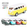 Simulation Retro Bus Model Alloy Huili Classic Old Bus Children's Toy Model Car