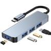 Универсальная док-станция 2-в-1 с 7 портами USB: Многофункциональный Type-C хаб для компьютеров и телефонов
