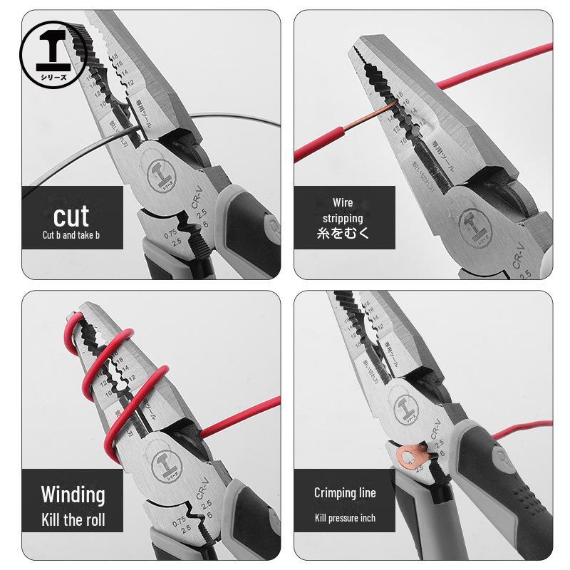 Green Forest Industrial Electrician Pliers & Wire Cutter/Stripper