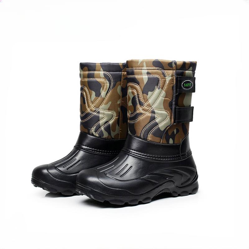 Мужские зимние и осенние водонепроницаемые и морозостойкие рыболовные ботинки, противоскользящие и съемные мягкие походные и зимние ботинки40-46