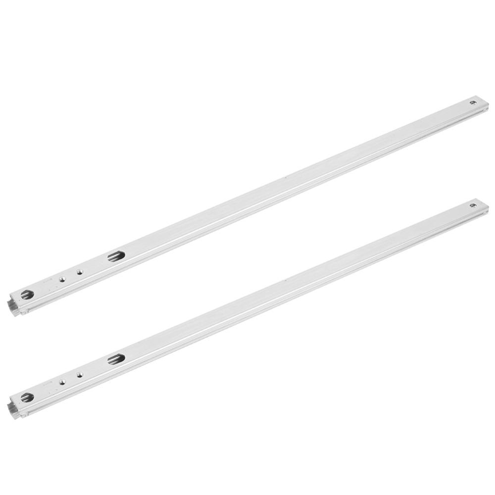 2Pcs Cold-Roll Steel Sheet Drawer Slide Rail Two Way Slide Drawer Slide Track Dresser