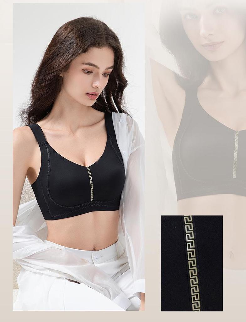 Высокоэластичный бесшовный бюстгальтер без косточек большого размера с ушками кролика