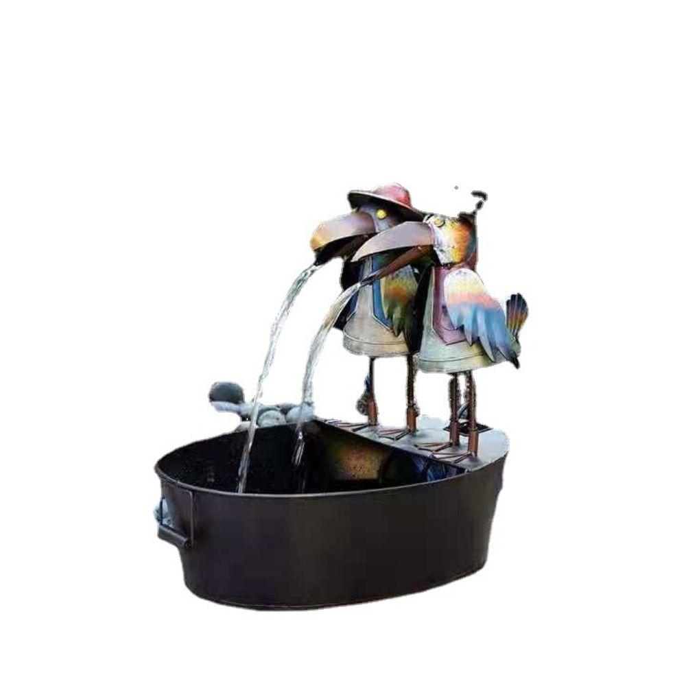 Смоляные фонтаны Садовый декор Тукан Водопад Фонтан Украшение