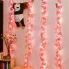 2M 20 светодиодов Цветочная гирлянда-лиана Сакура Гирлянда для свадьбы, вечеринки, дома, декора спальни