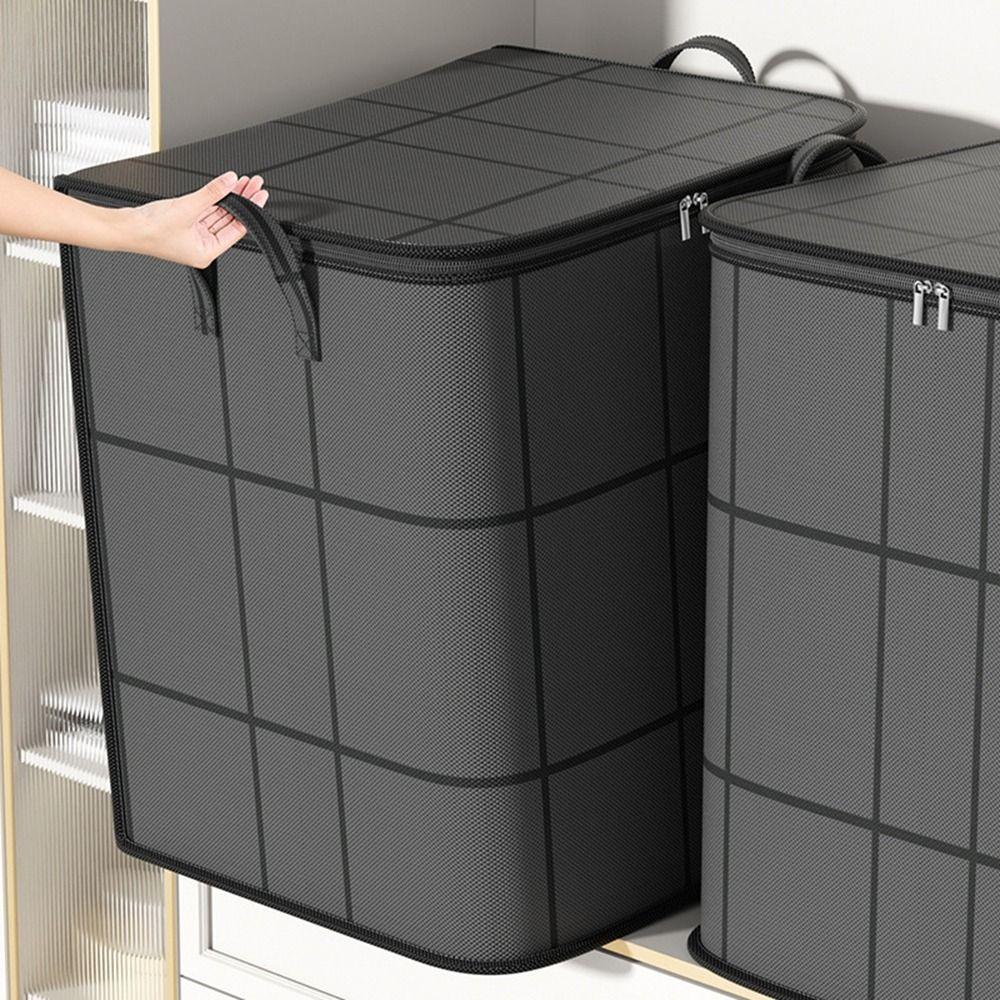 Non Woven Fabric Clothes Quilts Storage Bag Large Capacity Reinforced Handles Blanket Comforter Bags Dustproof Foldable