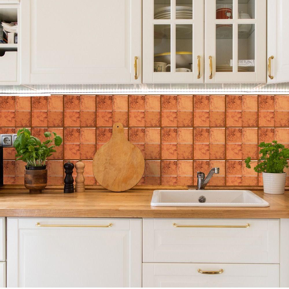 9" x 9" Peel and Stick Backsplash Marble Grain Stick Tile Прочная настенная плитка для кухни и ванной комнаты