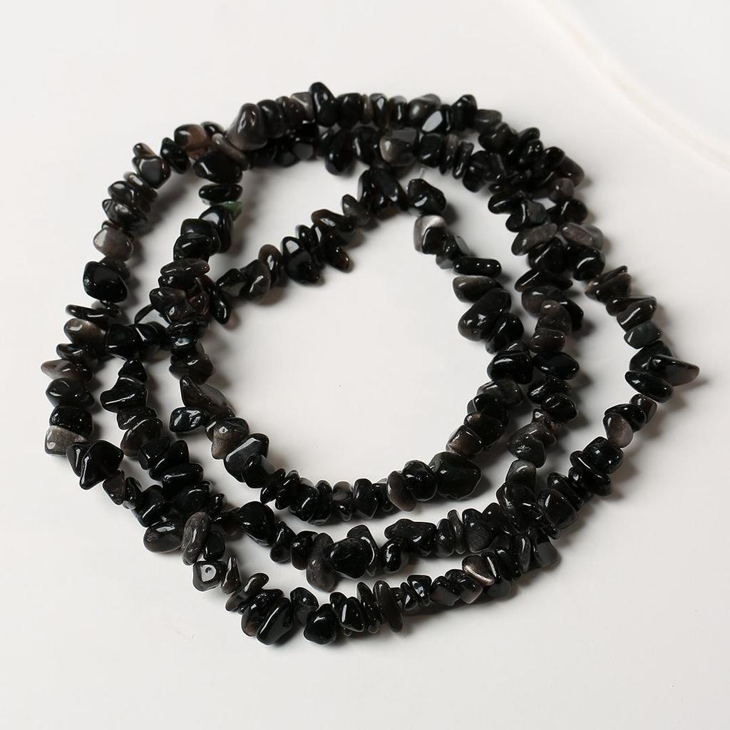 Ожерелье из натурального аметиста, 80 см - Полированные, Неправильные полоски для изготовления украшений и браслетов своими руками