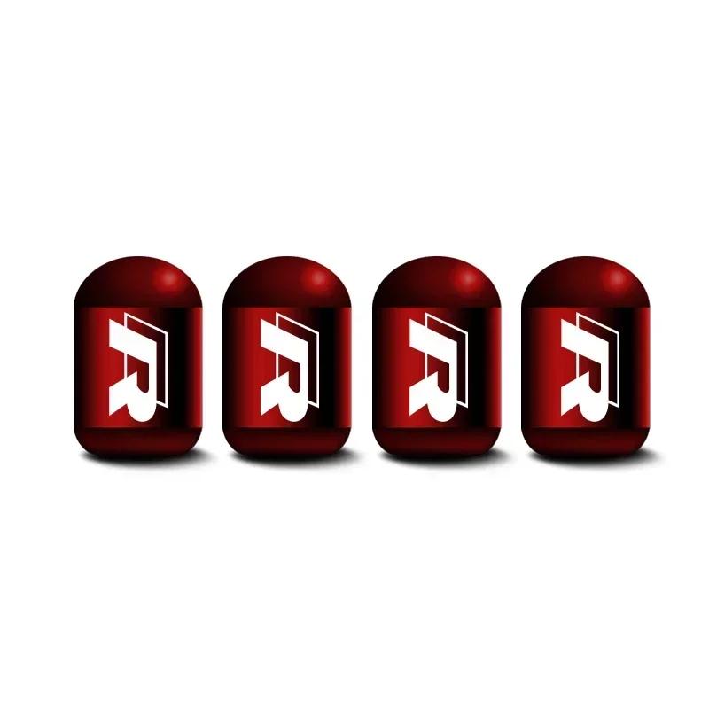 2026 Hot For VOLKSWAGEN VW 4pcs Car Wheel Rims Tire Valve Caps Cover for Volkswagen Rline R Line Tiguan Polo Golf Passat B5 Tour