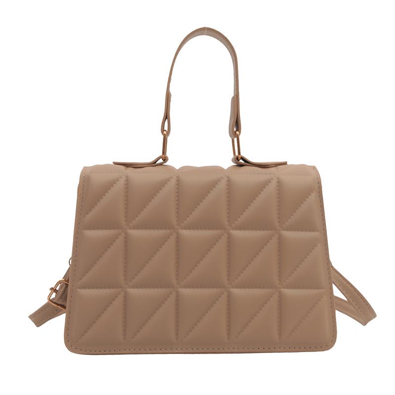 Однотонная женская сумка через плечо - Модная универсальная сумка на одно плечо сезона весна/лето 2024