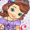 Пижама Disney Sofia для детей, верх и низ, длинные рукава, дюймов 130, мягкая на ощупь [Shimon] для детей, детская одежда, комплект и штаны, 35,4 - 59,4