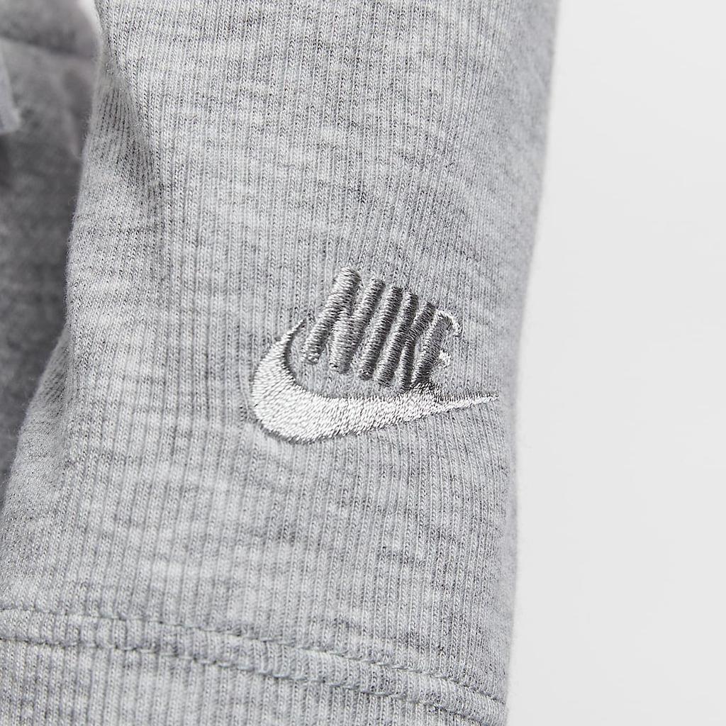 Nike Спортивная одежда Рубчатый пуловер Модная футболка с коротким рукавом Женские топы Темно-серый смешанный цвет HV8728063