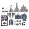 1 Piece Diy 3D Puzzle Assemble Collection Toys Fighter Model Tabletop Decoration Plane Model Ornament Building Blocks Toy