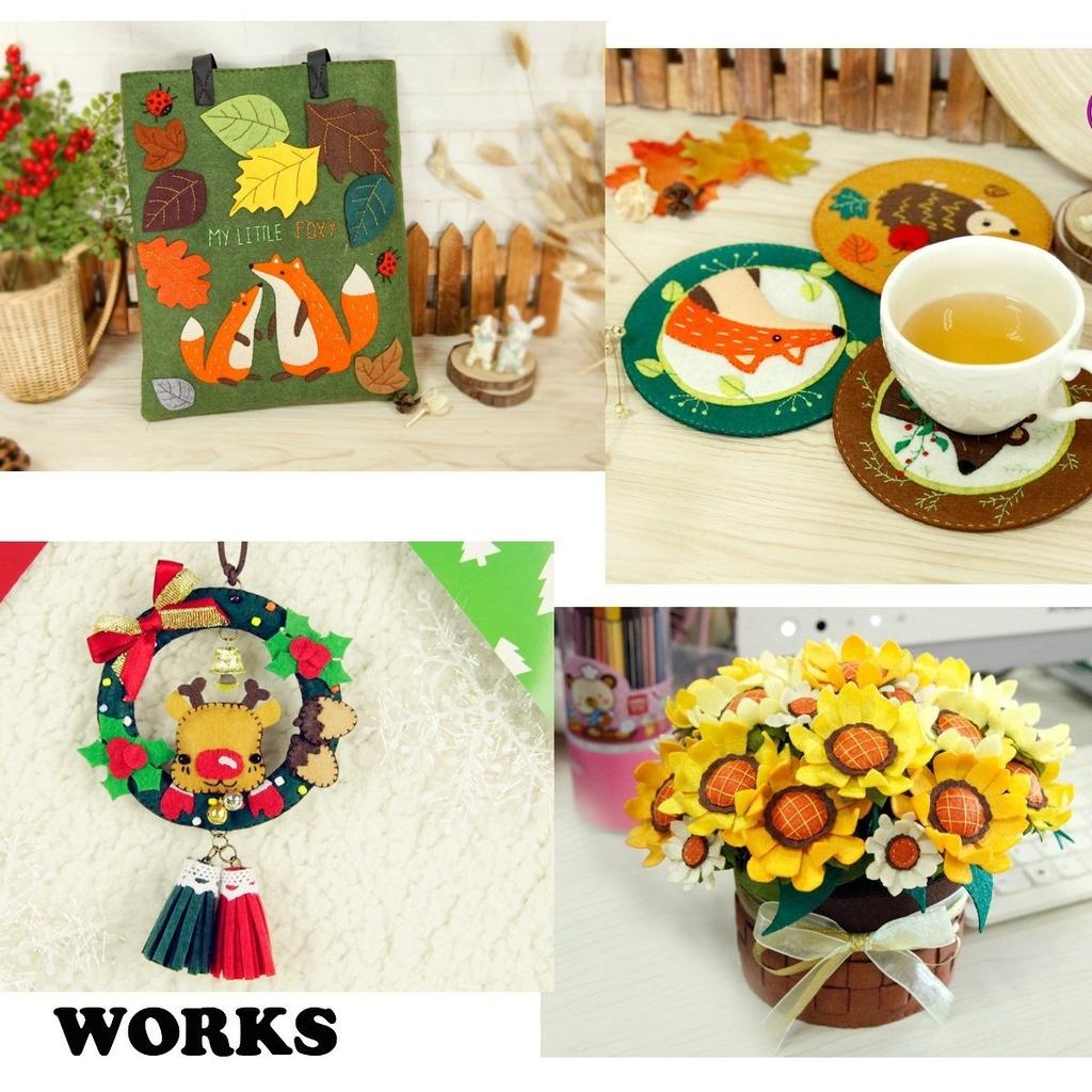 40шт 12 х 12 дюймов (30смх30см) Мягкий фетр толщиной 1,4 мм, лист фетра разных цветов, набор для рукоделия, шитья, квадраты, нетканое лоскутное шитье