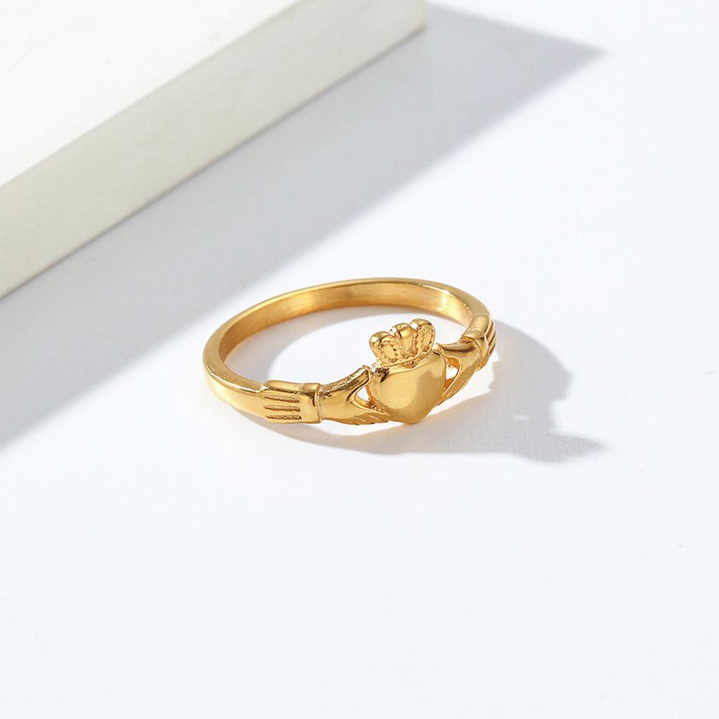 Традиционные ирландские кольца Кладдах, символизирующие преданность и преданность, подходят для свадеб, годовщин и повседневной носки