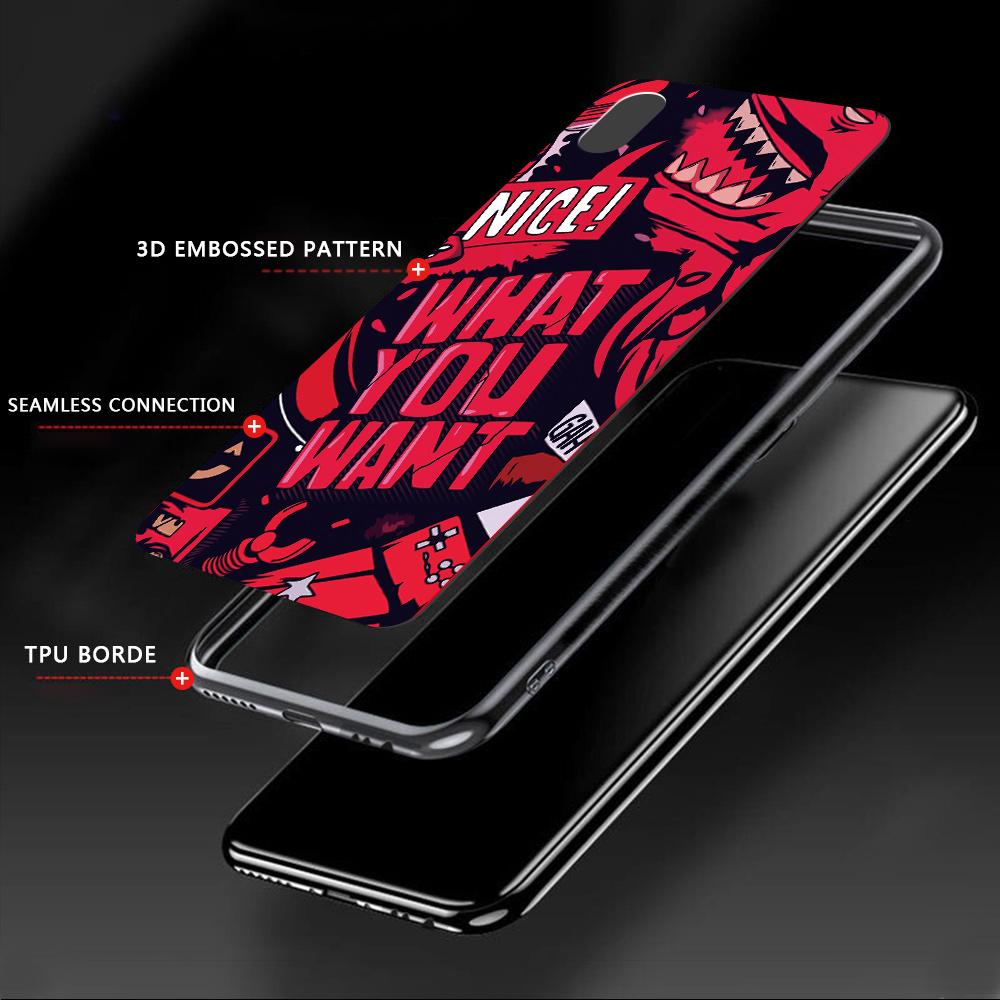Тонкий прозрачный мягкий силиконовый чехол из ТПУ с креативным граффити-слоганом