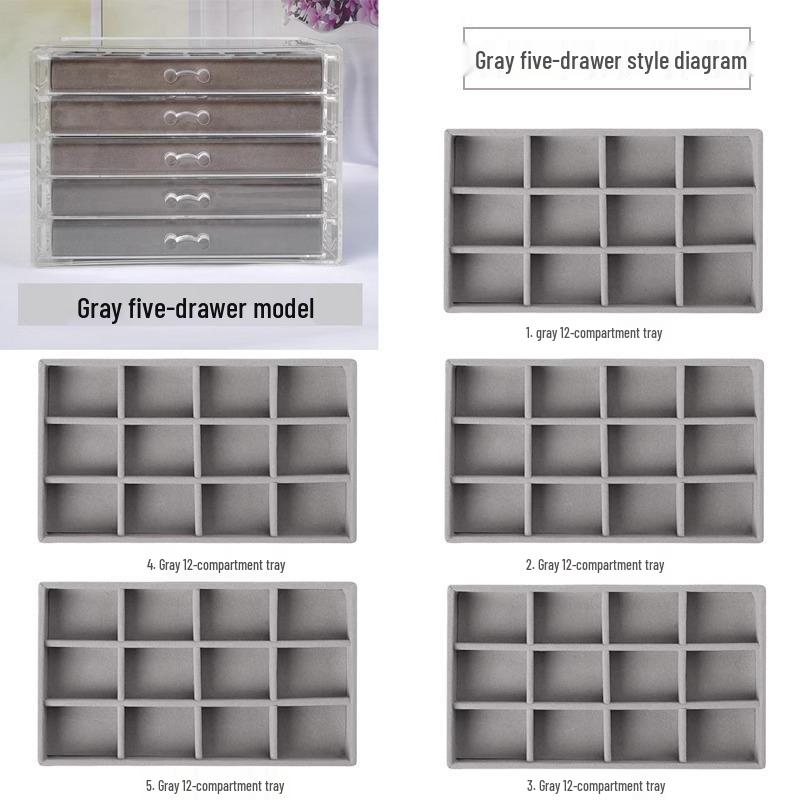 Многоярусная шкатулка для украшений для серег и мелких предметов - Домашнее хранение и организация