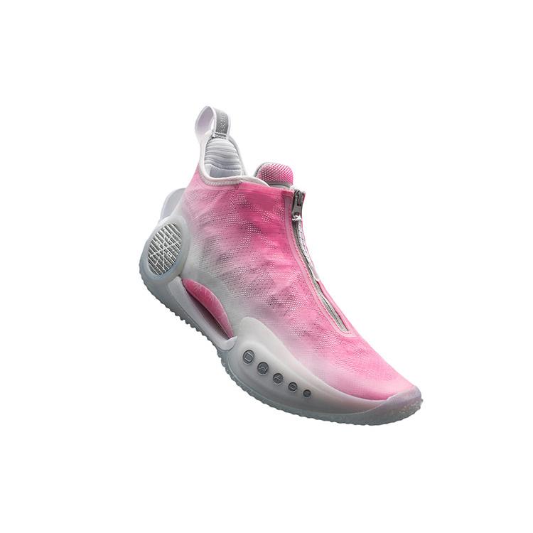 Баскетбольные кроссовки Li Ning WOW 9 Мужские Низкие Неоновый Свет Розовый/Стандартный Белый ABAR119-6