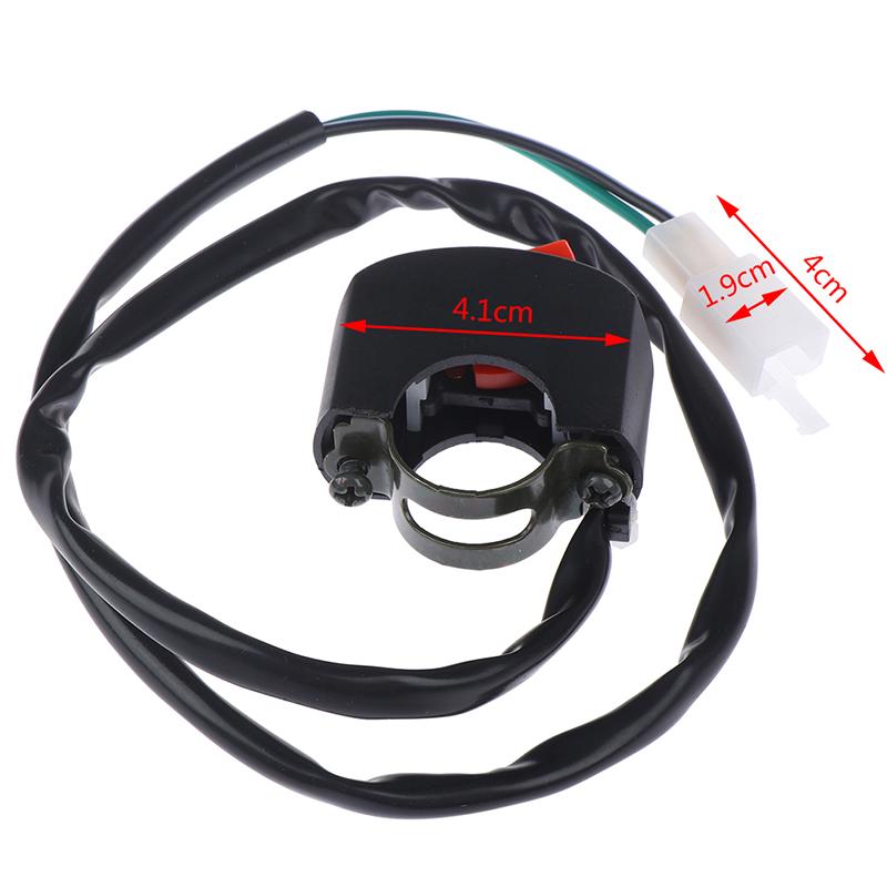 Выключатель света на руле мотоцикла, кнопка включения-выключения, аварийный выключатель аварийного освещения