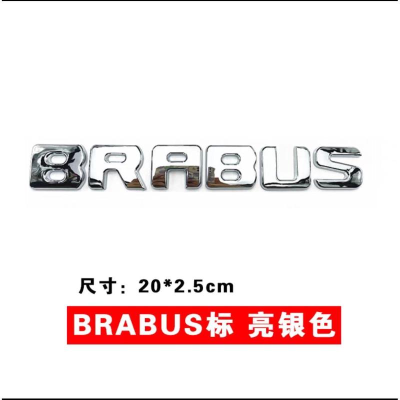 Suitable for smart car logo modification Genie No. 1 No. 3 cover letter car sticker rear tail label BRABUS label